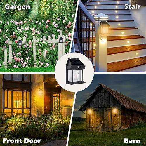 2 Solar Wall Lights, Outdoor Courtyard Lights, Waterproof Outdoor Street Lights, Balcony Lights, Garden Solar Ambient Lights