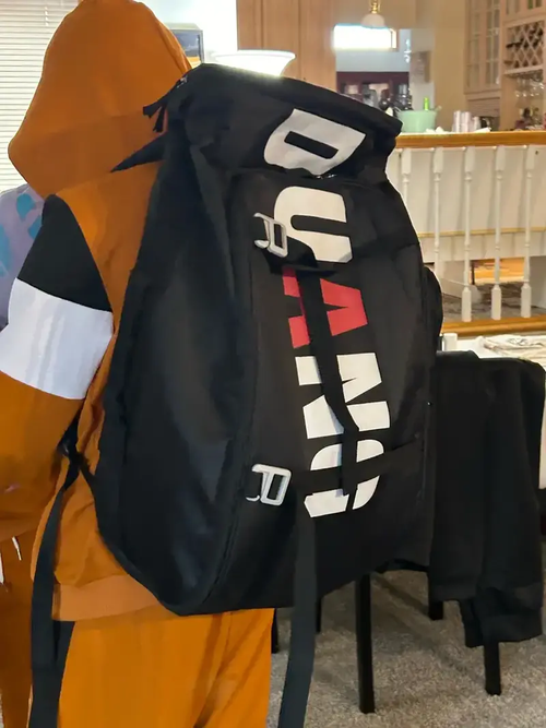 Large Capacity Black Travel Backpack Water Resistant Nylon Sport Bag Adjustable Strap Multi Compartment For School Outdoor Vacation Daily Use Size 23.62 11.81 7.87 Inch