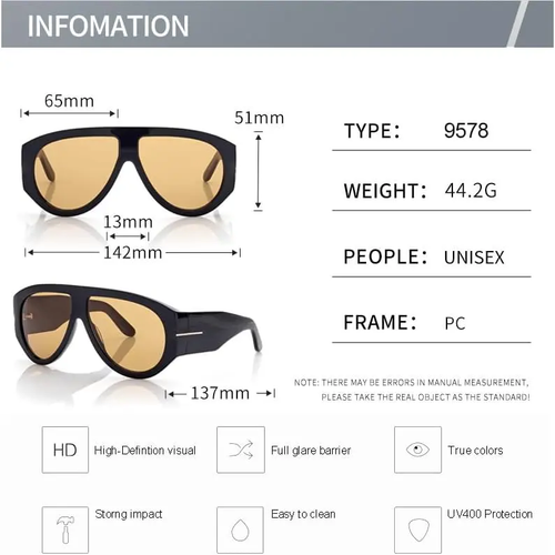Retro Oversized Aviator Sunglasses for Women Men 70s Style UV400 Protection Luxury Thick Frame Fashion ShadesSummerVibes