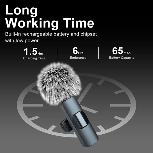 Tiktok,2 Pcs Professional Wireless Lavalier Lapel Microphone for IPhone, IPad - Cordless Omnidirectional Condenser Recording Mic for vlogging Interview Video Podcast Vlog,Smartphone Accessories Audio Wireless Lavalier Receiver live streaming