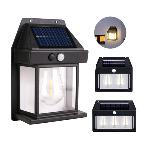 2 Solar Wall Lights, Outdoor Courtyard Lights, Waterproof Outdoor Street Lights, Balcony Lights, Garden Solar Ambient Lights