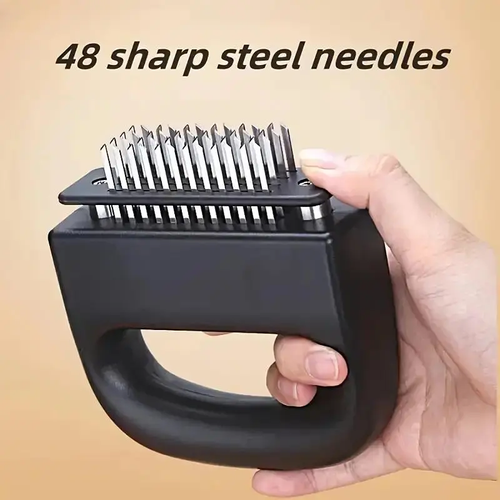 48‑Blade Stainless Steel Meat Tenderizer, Must‑Have Kitchen Gadget