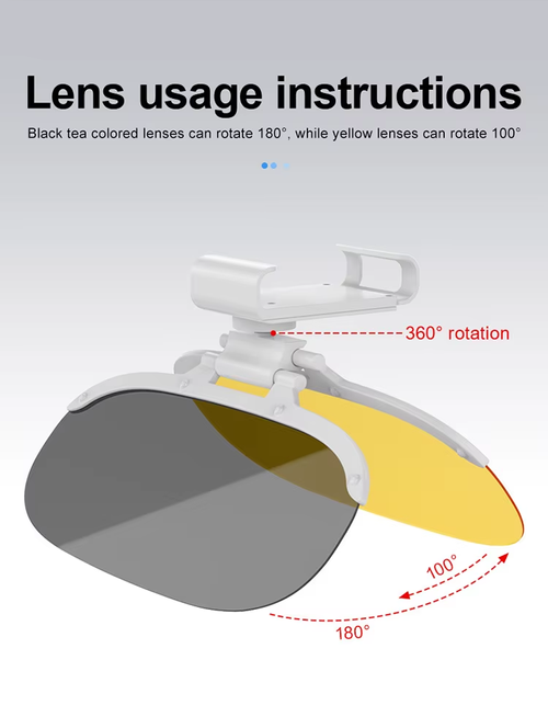 Car Sun Visor Extender, Day & Night Anti-Glare Shield