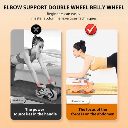 Clearance Sale! Quantities are limited, so hurry! Flat abdominal wheel&Send kneeling mat