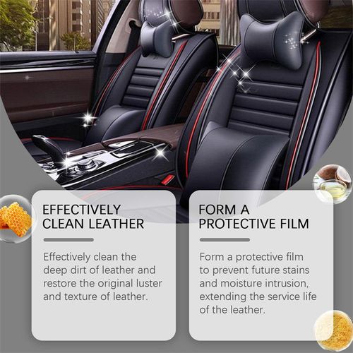 Car interior leather cleaning and maintenance cream