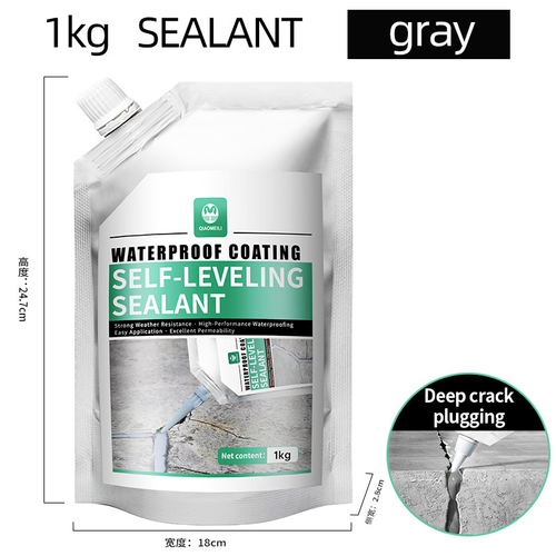 Archi Republic Self-Leveling Concrete Crack Filler Sealant, 1KG Quick Dry Waterproof Repair Adhesive For Driveway Patio Sidewalk
