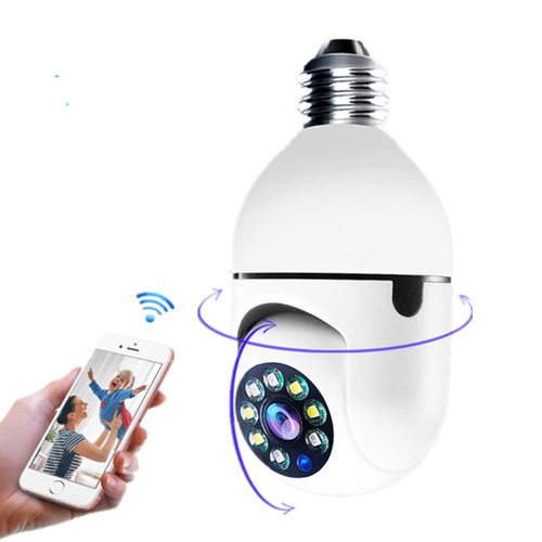 LEDEAST B14 Security Tuya IP Camera HD 1080P Network Bulb with Night Vision E27 Home 360 Degree Home for WIFI Camera
