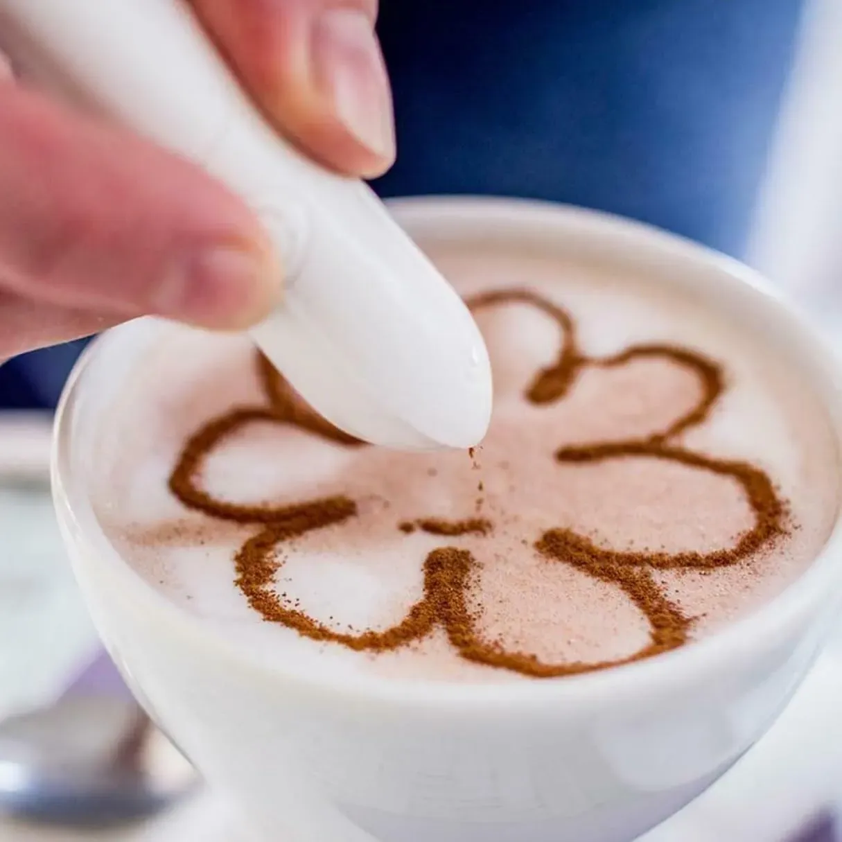 Elektrischer Kaffee-Kunststift, Latte-Stift, Gewürzstift, Kuchendekorationsstift