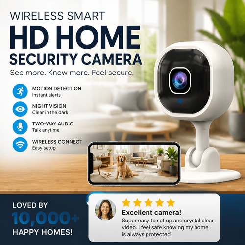 🔥Wireless Smart HD Home Security Camera ✨