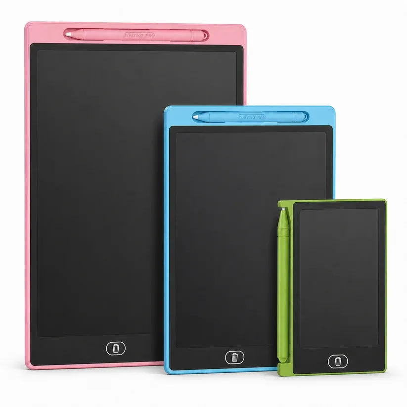 3-Pack Reusable LCD Drawing Board for Kids – Paper-Free Doodle Tablets