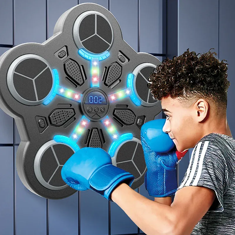 🥊 NOW 50% OFF! 🎵 Bluetooth Music Box for Kids – Interactive Training Game, LED Lighting and Safe Inflatable Design 🎯📦