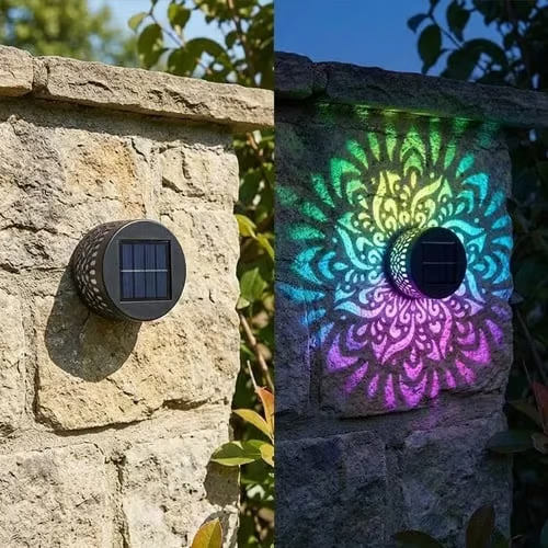 🔥Solar Mandala Projector Wall Light