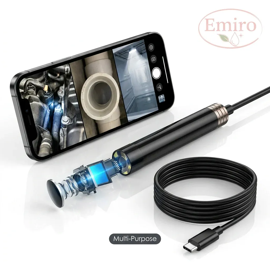 3-in-1 Waterproof USB Endoscope Camera with LED Light