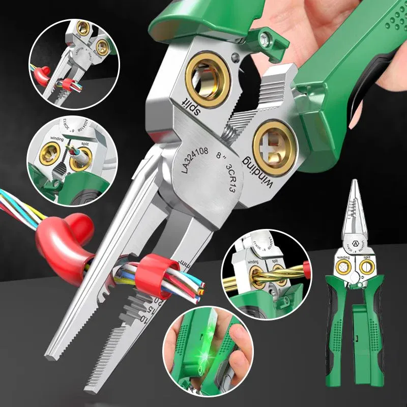🔥8-in-1 Multifunctional Wire Stripper with Electrical Test