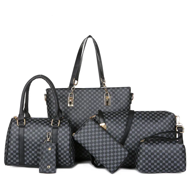 🔥50% OFF👜 6-Piece Bag Set | ✨ Premium PU Leather · Classic, Durable, and Easy to Clean🎒