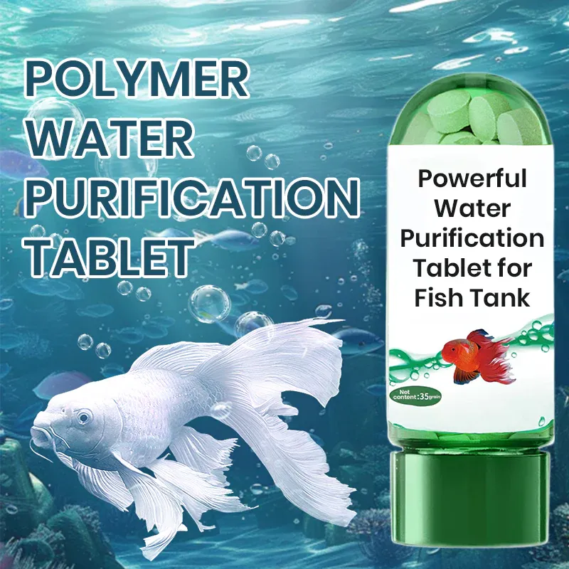 Powerful tablet for purifying aquarium water