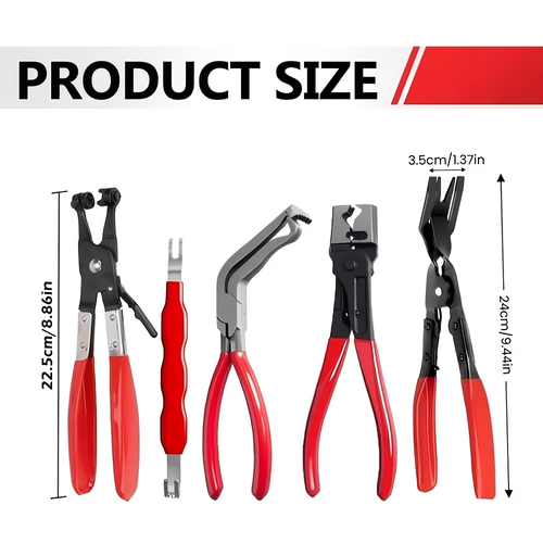 5 Piece Auto Repair Pliers Set