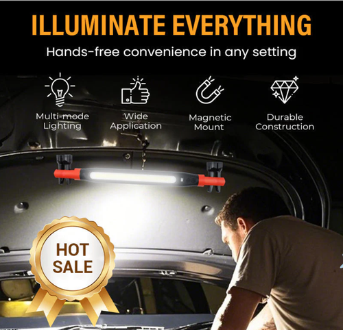 📢 Limited-time 50% off offer! 💡 4-in-1 Rechargeable Work Light – Hands-Free, Anywhere