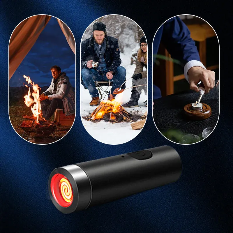🔥2025 Hot Sale - 50% off🔥Flameless and windproof spiral lighter with key ring