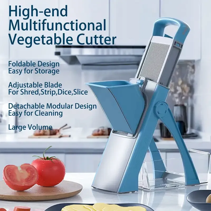 1 set, Multifunctional Vegetable and Fruit Slicer and Grater - Efficiently Shred, Grate, and Cut Potatoes and More - Perfect for Kitchen Gadgets and Household Use