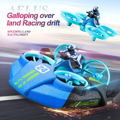 Children's Toy Land, Sea & Air 3-in-1 Flying Car Quadcopter Helicopter Model