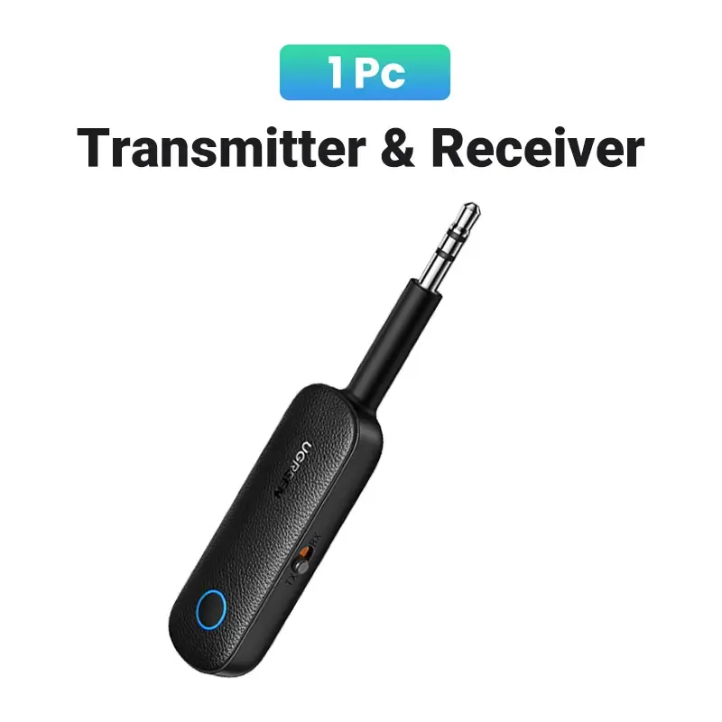 Bluetooth 5.2 3.5mm Audio Transmitter Receiver Adapter for Airpods or Headphones, for Flight, TV, Car Stereo, MP3 Headset Microphone-phones, for Flight, TV, Car Stereo, MP3