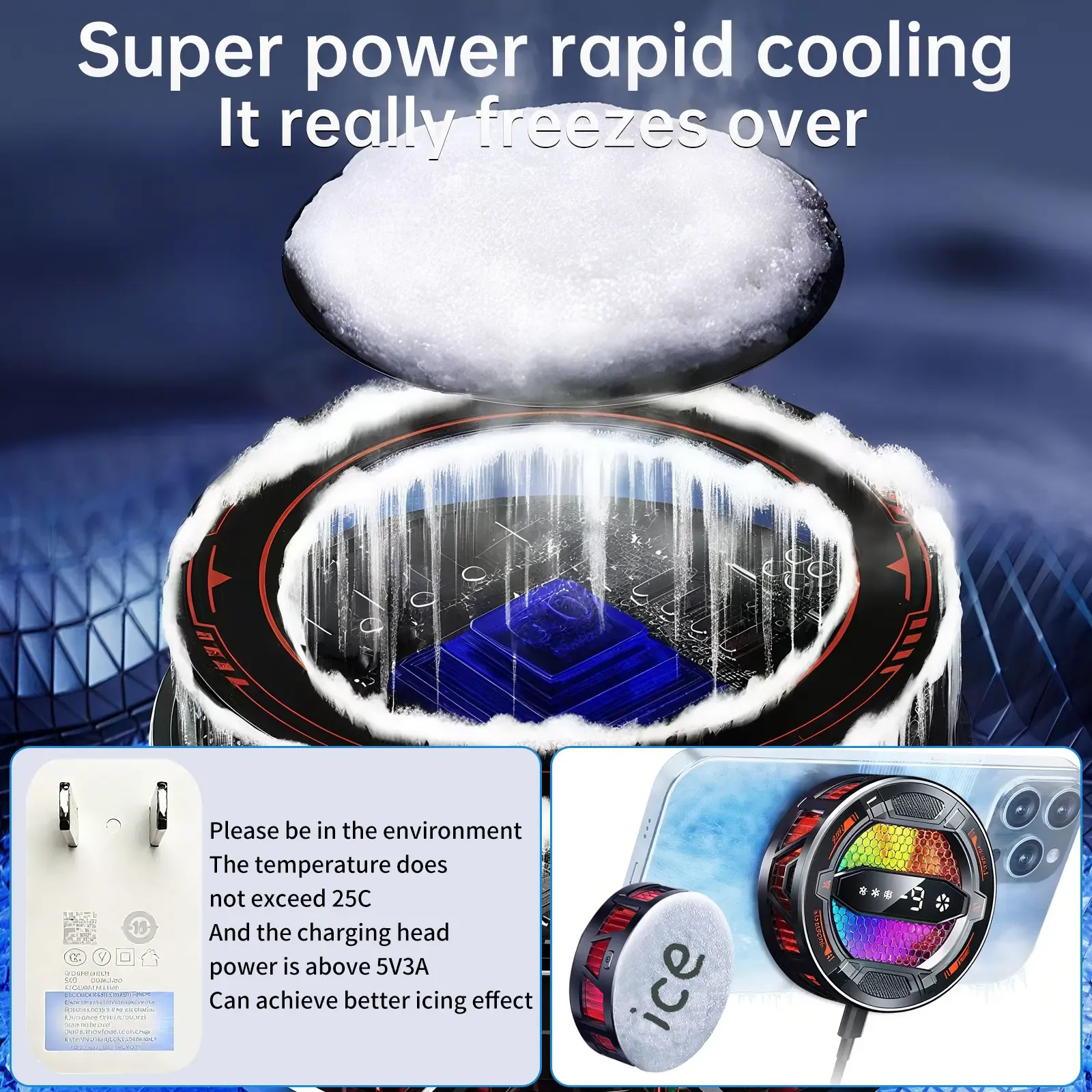 This phone cooler gets to -25°C  Would you use this on your phone? The REDMAGIC Cryo Cooler 8 Pro can cool devices down to -25°C, and you can actually feel it working within seconds. Definitely useful if your phone struggles with heat during gaming or long sessions.
