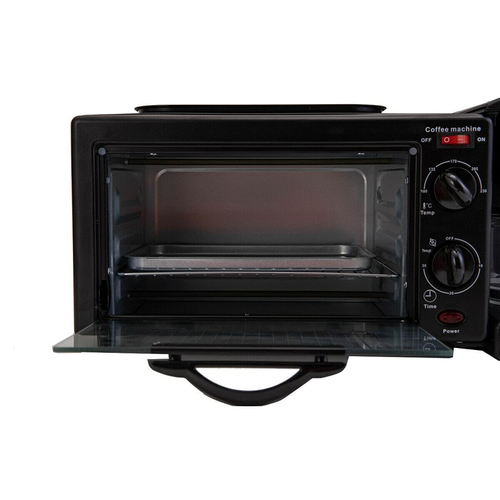 2026 New Hot-Selling 3-in-1 Breakfast Station Microwave Oven, Toaster, Coffee Maker, and Warmer