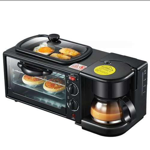 2026 New Hot-Selling 3-in-1 Breakfast Station Microwave Oven, Toaster, Coffee Maker, and Warmer