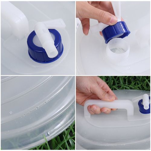 Outdoor Picnic Hiking Camping Car Portable Accessories Folding Bucket Folding Water Tank with Tap