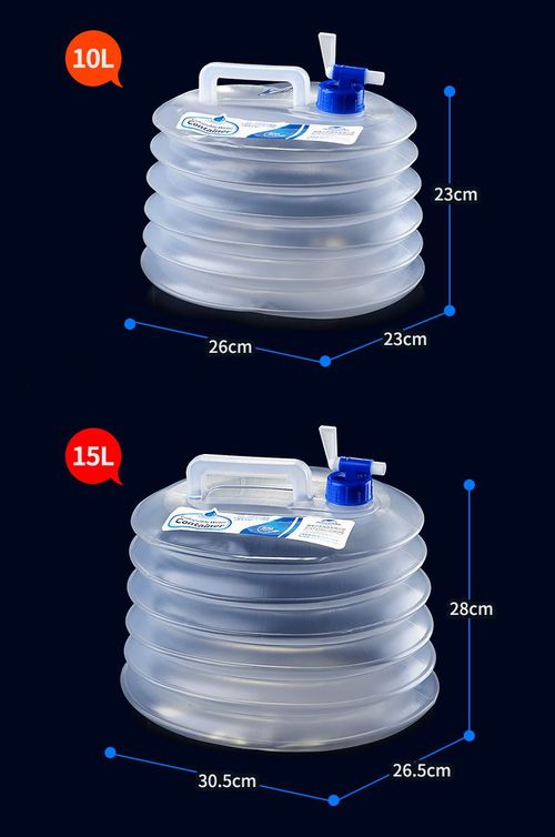 Outdoor Picnic Hiking Camping Car Portable Accessories Folding Bucket Folding Water Tank with Tap