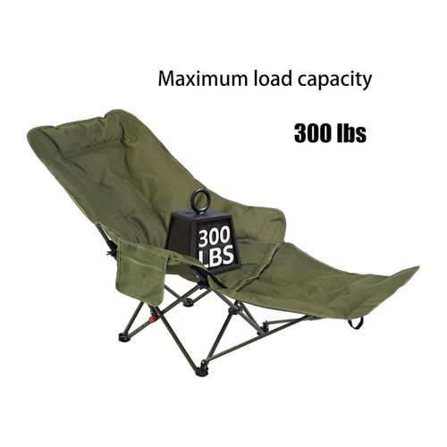 Chaise Lounge Outdoor Folding Chair Camping Chair Portable Moon Chair Adjustable Office Siesta Beach Chair Fishing Stool