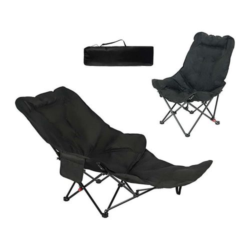 Chaise Lounge Outdoor Folding Chair Camping Chair Portable Moon Chair Adjustable Office Siesta Beach Chair Fishing Stool
