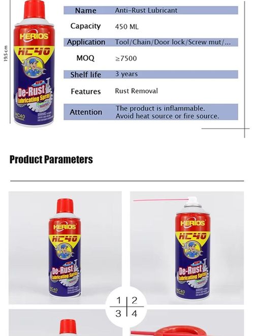 Multi-Purpose Rust Prevention Lubricant Spray Rust Removal Grease Lubricant Rust Spray Lubricant