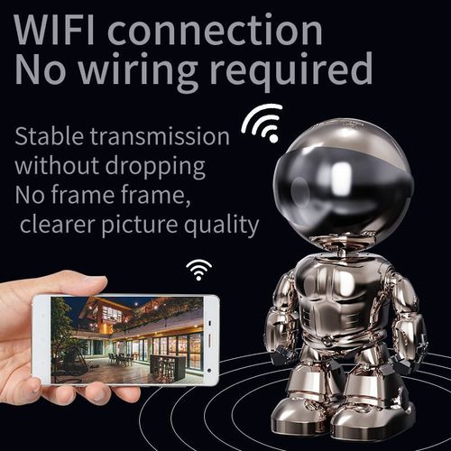High-quality cute robot security CCTV camera 1080P intelligent IP motion tracking robot WiFi network camera