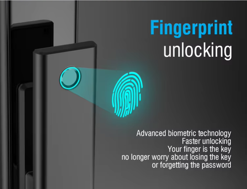 3D facial recognition digital smart biometric fingerprint door lock aluminum-wood door application WiFi home security fingerprint lock