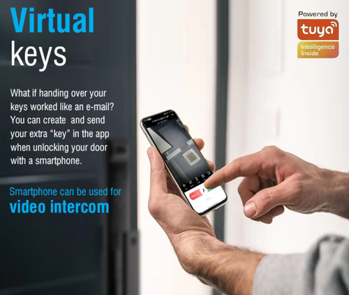 3D facial recognition digital smart biometric fingerprint door lock aluminum-wood door application WiFi home security fingerprint lock