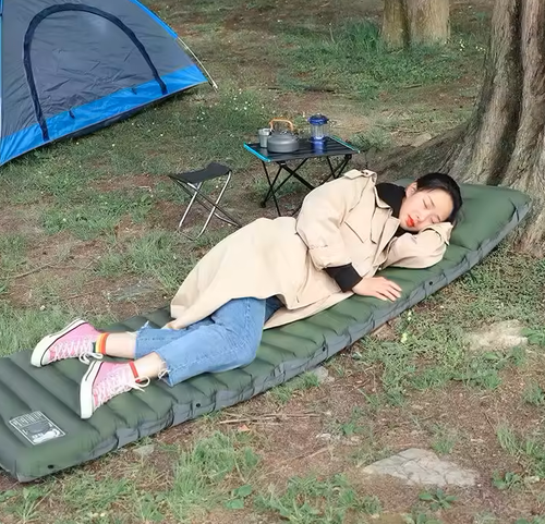 Camping ultra-light sleeping mat bed 190*70*10cm portable waterproof air cushion camping mat with pillow
