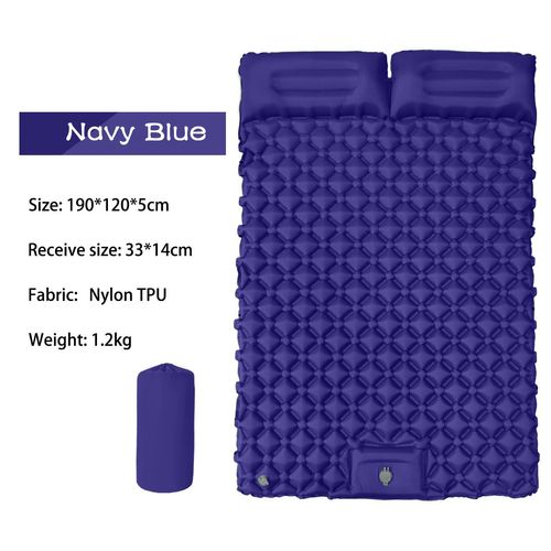 Outdoor camping travel automatic inflatable sleeping mat ultra-light inflatable camping mattress double air mattress