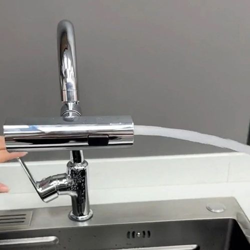 Popular digital display basin faucet hot and cold water bathroom household all-copper lift pull basin faucet