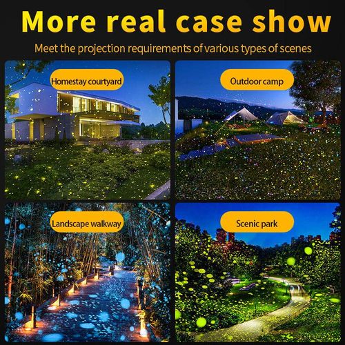 20W Dynamic Firefly Laser Projection Light for Outdoor Courtyards, Bars, Scenic Areas, Parks, and Lawn Lighting - Laser Projector