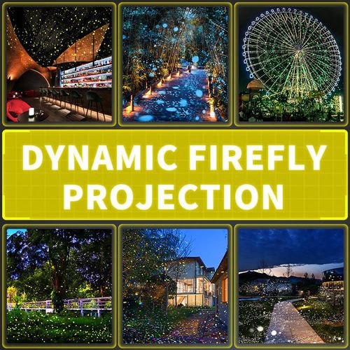 20W Dynamic Firefly Laser Projection Light for Outdoor Courtyards, Bars, Scenic Areas, Parks, and Lawn Lighting - Laser Projector