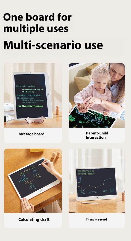 20 Inches Children's LCD Drawing Board Educational Toy Baby Drawing Board  Blackboard Home Use Student Electronic Writing Board