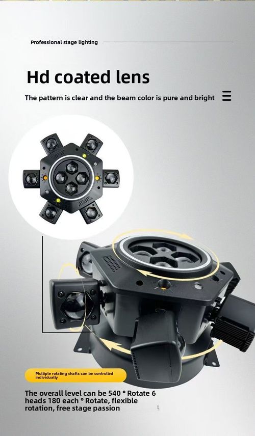 6 Arm Bee Eye DJ  Strobe Disco Stage Light 150W RGBW Laser Party Light Wedding Theme Park Remote Control Beam Moving Head