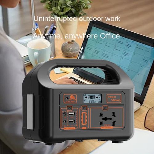 Portable 150W Power Station with Lithium-Ion Battery and Solar Panel, 220V Plug for Outdoor Wireless Charging