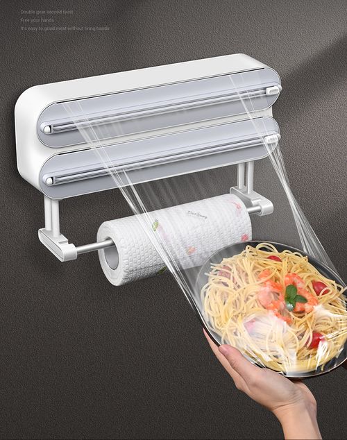No Drill Plastic Wrap Dispenser & Cutter