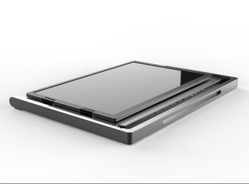 Portable 3-fold laptop screen