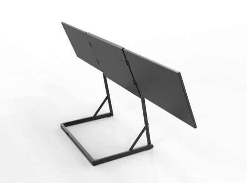 Portable 3-fold laptop screen
