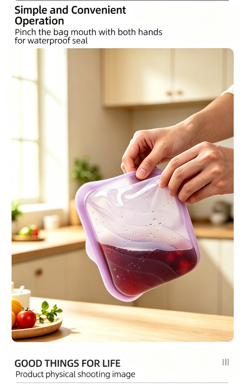 Airtight Silicone Food Storage Bag | Reusable & Leak Proof