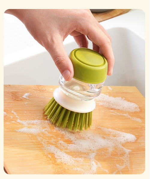 Handheld Liquid Storage Pot Scrubber for Kitchen